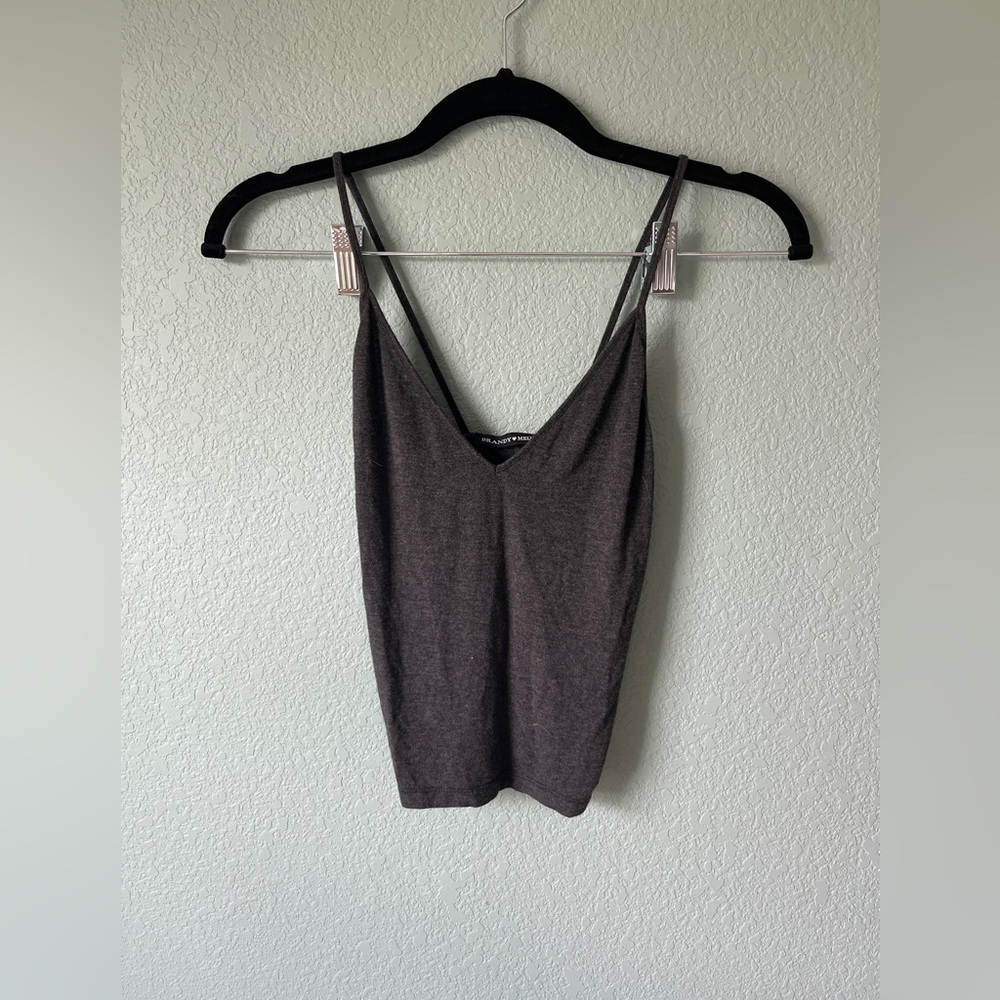Brandy Melville Gray Crop Top